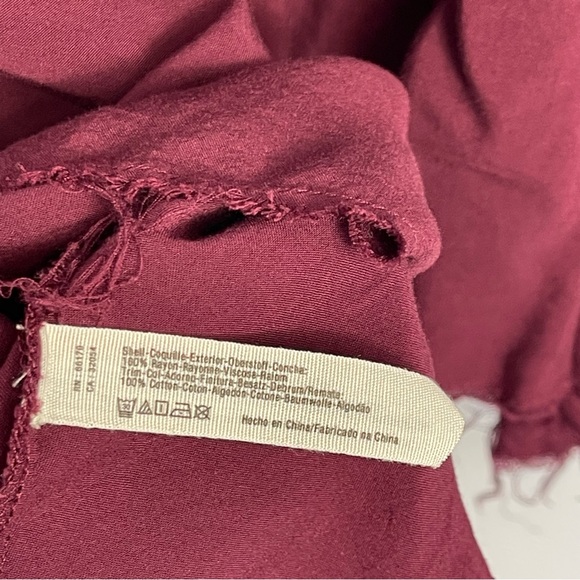 Intimately Free People Babydoll Peplum Eyelet Blouse Tunic Top Boho Hippie S - Picture 12 of 16